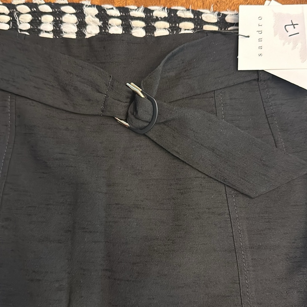 SANDRO Amy Ruffled Miniskirt Size 3 NEW - Picture 10 of 13